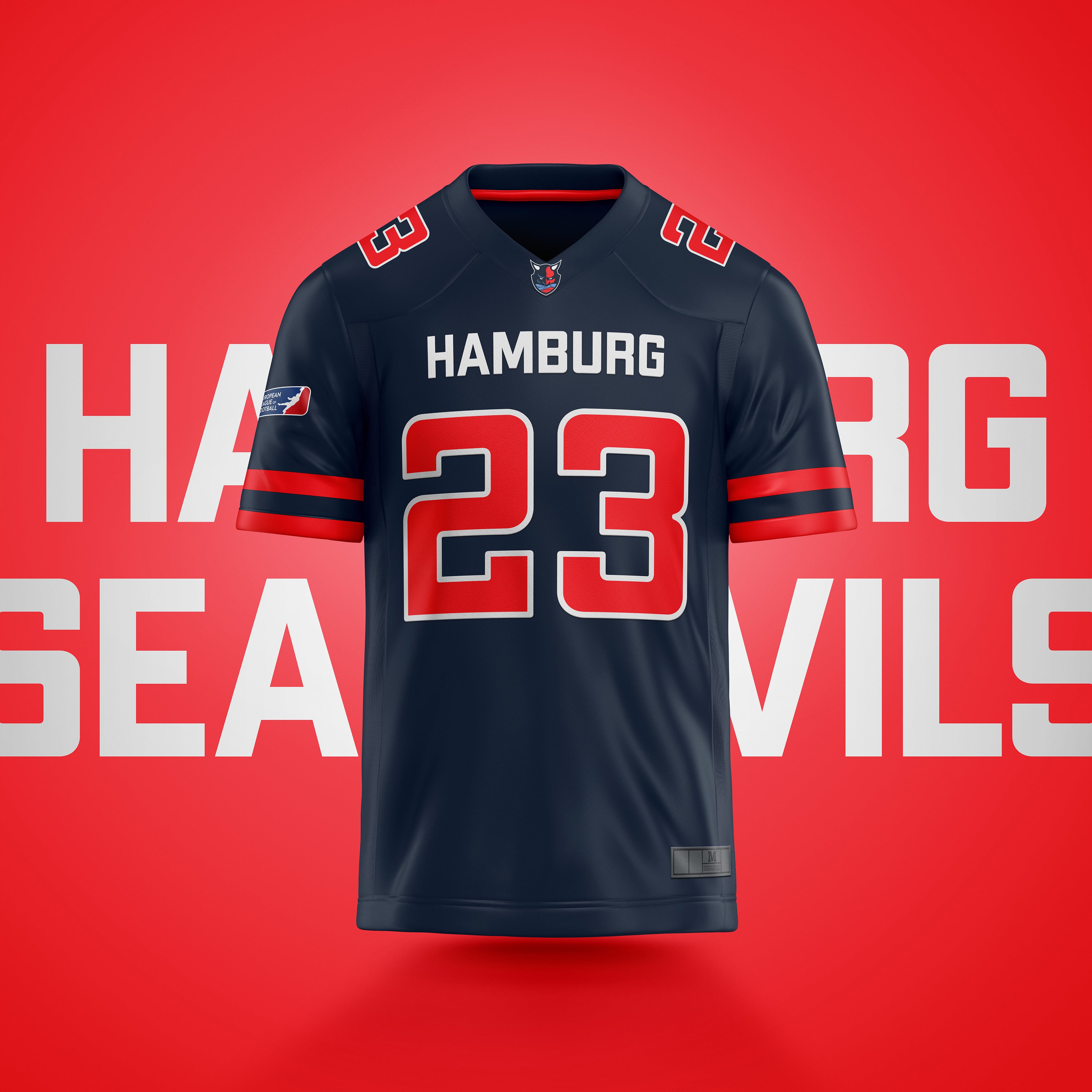 Hamburg Sea Devils Authentic Game Jersey 2023